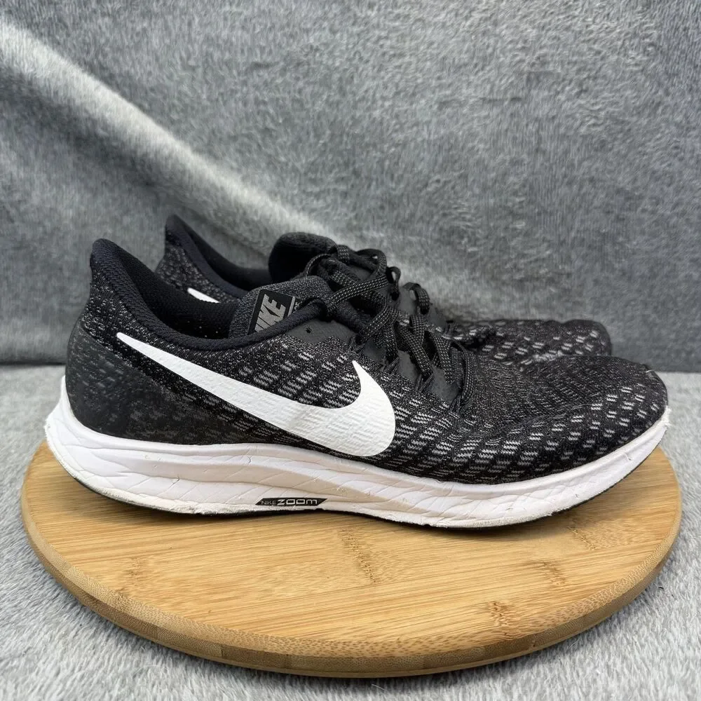 Nike Zoom Pegasus 35 Shoes Mens Size 10 Black Low Top Running Athletic Sneakers